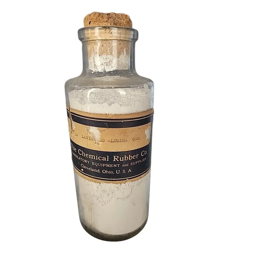 Vintage chemical rubber Co. laboratory bottle Cleveland, OH apothecary Halloween